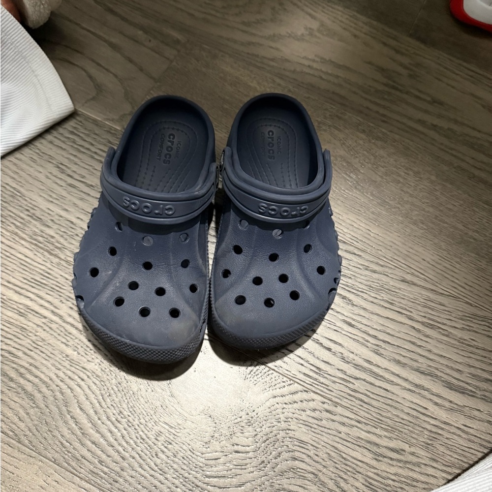 CROCS Kids Dark Blue Clogs Size J1